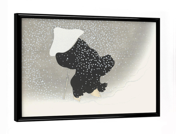 Poster mit schwarzem Rahmen "Sekka - Japanischer Schnee" artboxONE - Typografie,Natur,Menschen