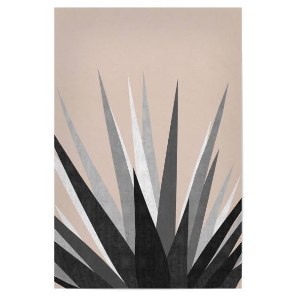 Poster "Cacti F" artboxONE - Floral,Geometrie - Flach,Kakteen,Natur,Blumen,Blätter,Garten,Kaktus,Aquarell,Malerei