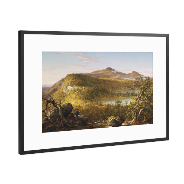 Poster mit Rahmen Schwarz (Metallic) "Catskill-Berge" artboxONE - Natur,Reise,Reise / Länder