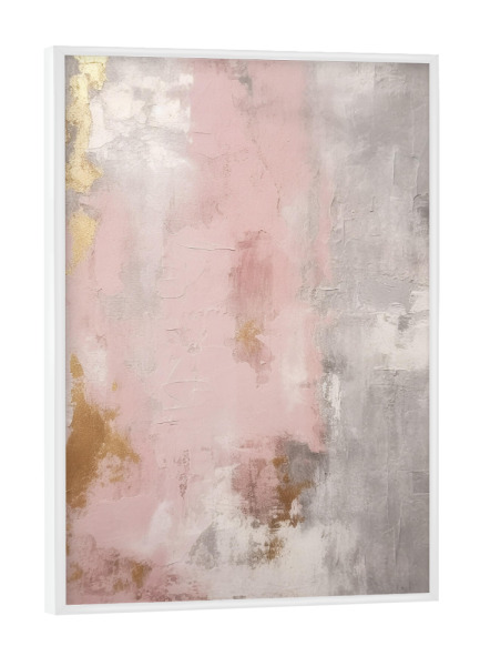 Poster mit weißem Rahmen "Abstrakte pastel Romantik" artboxONE - Abstrakt,Architektur,Marmor