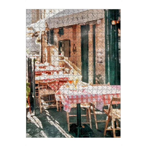 Puzzle Ravensburger "Italienisches Bistro" artboxONE - Städte,Reise,Essen & Trinken - Essen,Trinken,Bistro,Café,Essen,Reisen,Italien - Bild essen