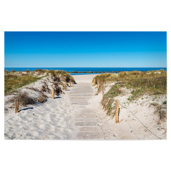 Poster "Strandzugang, Düne, Meer" artboxONE - Natur,Reise,Reise / Strand und Meer