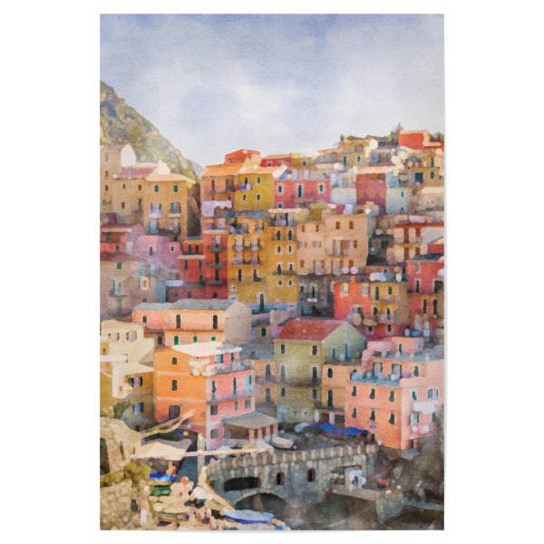 Poster 30x20 cm "Italienische Häuser" artboxONE - Reise,Architektur,Städte / Weitere