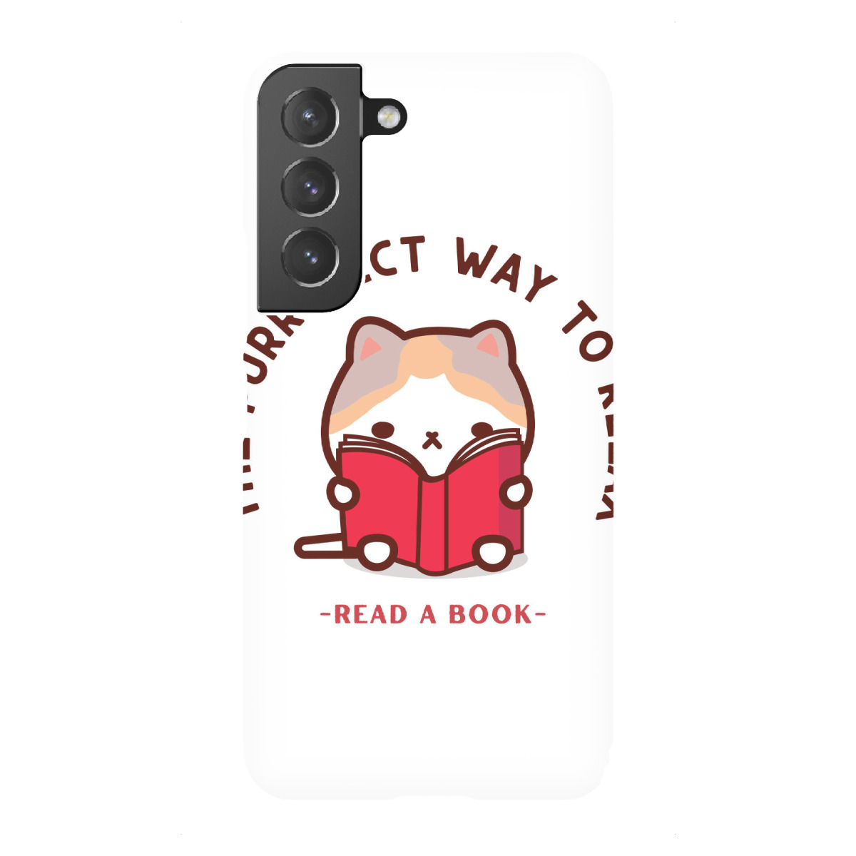 Samsung Galaxy "Kawaii-Katzen-Lesebuch" Premium-Case Handyhülle artboxONE