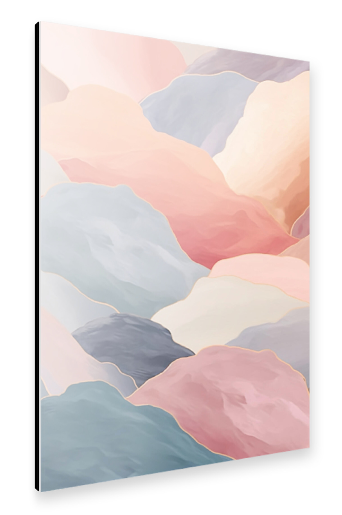 Alu-Dibond "Pastel wellen" 30x20 cm artboxONE