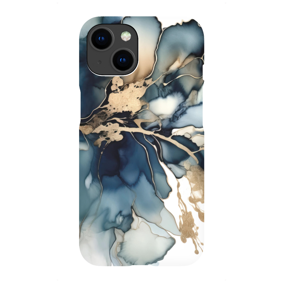 "Navy und Gold Botanicals H"für iPhone - Premium-Case Handyhülle artboxONE