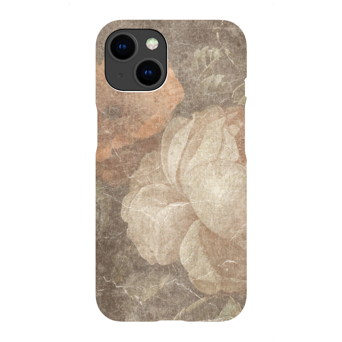"Blumen-Grunge A"für iPhone - Premium-Case Handyhülle artboxONE