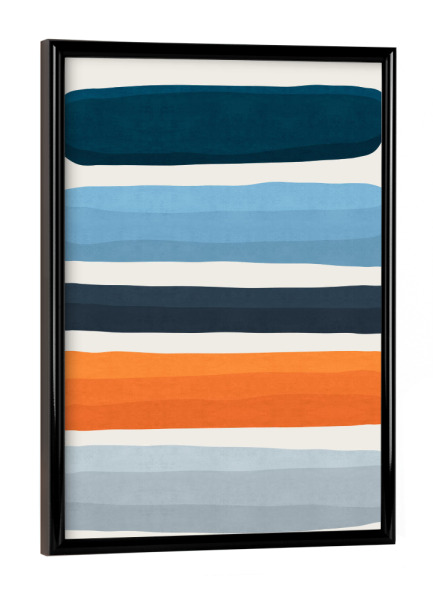 Poster mit schwarzem Rahmen "Expressionist abstract figures D" artboxONE - Abstrakt