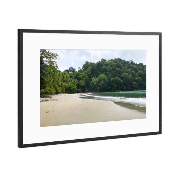 Poster mit Rahmen Schwarz (Metallic) "Pazifikstrand - Costa Rica" artboxONE - Natur,Reise,Reise / Strand und Meer,Reise / Länder