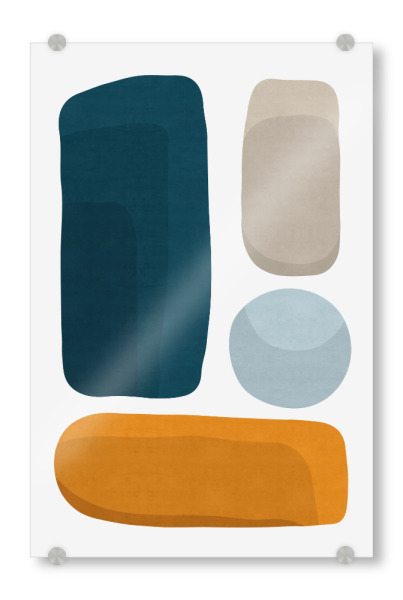 Acrylglasbild "Expressionist abstract figures E" artboxONE - Abstrakt,Geometrie