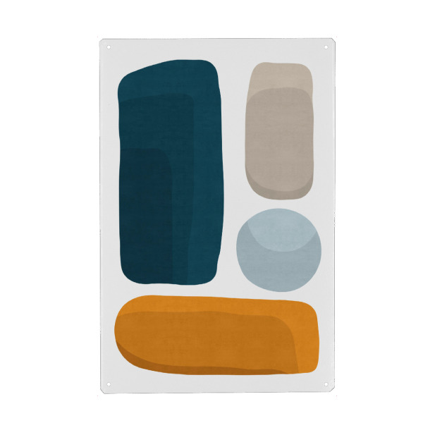 Holzbild "Expressionist abstract figures E" artboxONE - Abstrakt,Geometrie