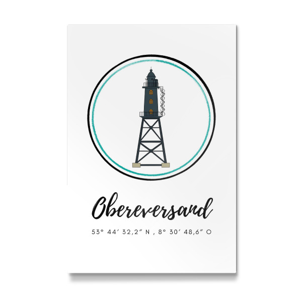 Galerie-Print "Leuchtturm Obereversand" 30x20 cm artboxONE