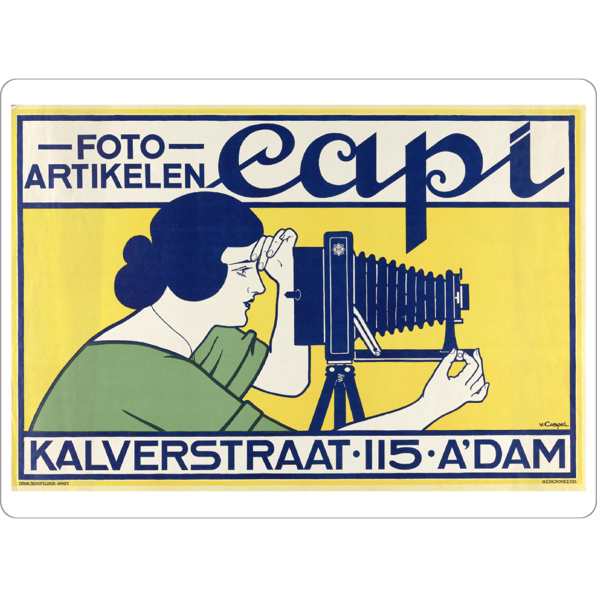 Tischset "Fotoartikelen Capi in Amsterdam" artboxONE - Typografie,Menschen,Städte / Amsterdam