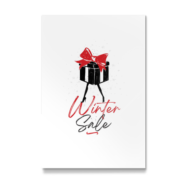 Galerie-Print "Weihnachtsgeschenkbox weiß" 30x20 cm artboxONE