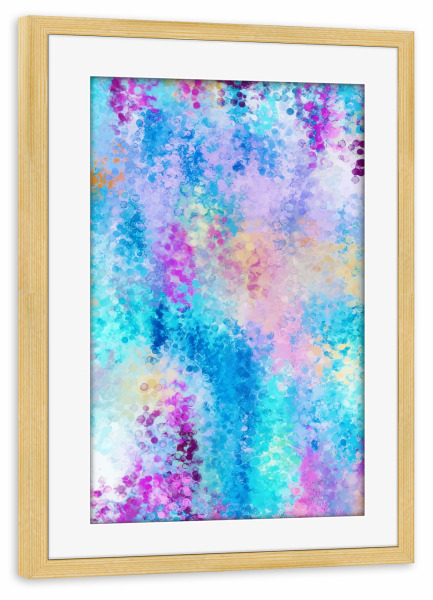 Poster mit Rahmen kiefer "Gemischte Gefühle" artboxONE - Abstrakt