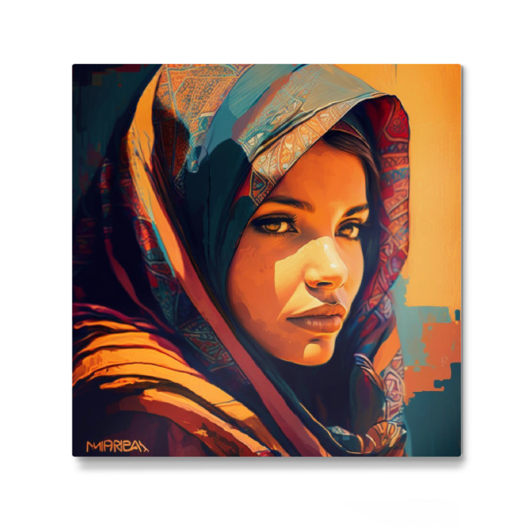 Galerie-Print "Frau in Marokko" 30x30 cm artboxONE