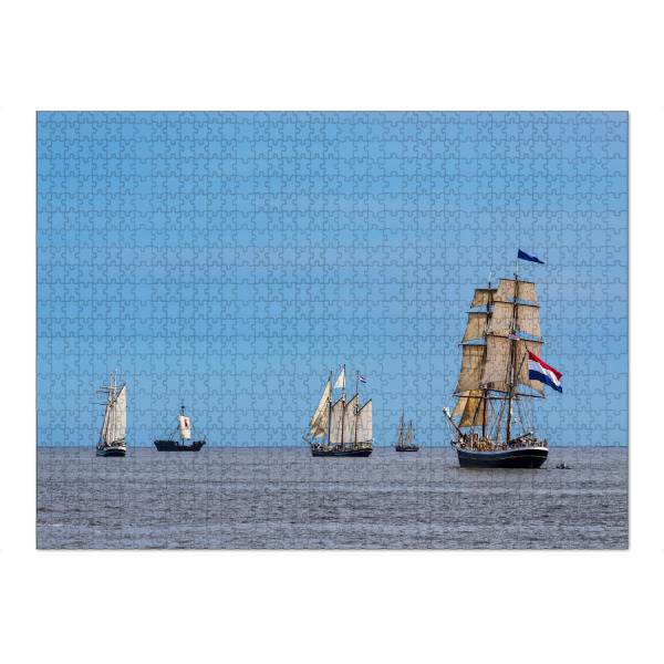 Puzzle Ravensburger "Windjammer zur Hanse Sail" artboxONE - Natur,Reise,Reise / Strand und Meer