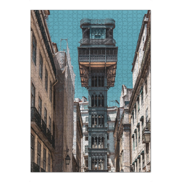 Puzzle Ravensburger "Elevador de santa justa" artboxONE - Architektur,Geometrie,Reise / Länder