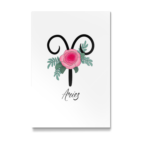 Galerie-Print "Blumentierkreis: Widder" 30x20 cm artboxONE