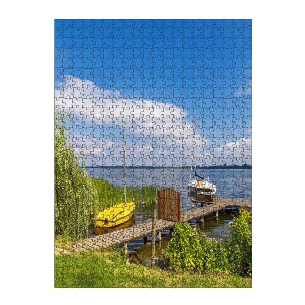 Puzzle Ravensburger "Bootssteg und Segelboote" artboxONE - Natur,Reise