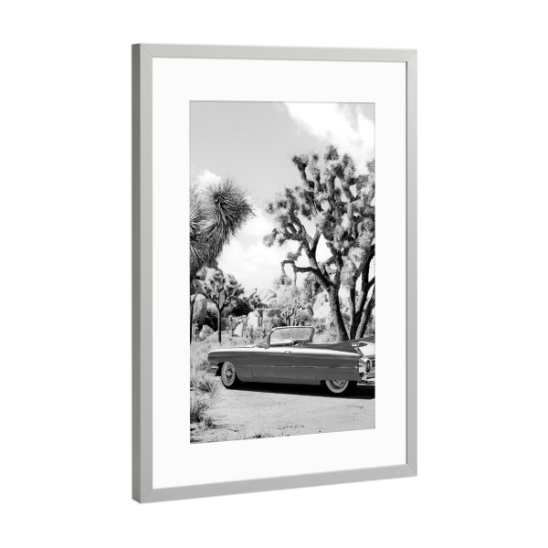 Poster mit Rahmen Silber "Vintage Road Trip – SW" artboxONE - Natur,Reise,Für Kinder,Automobile,Für Papa