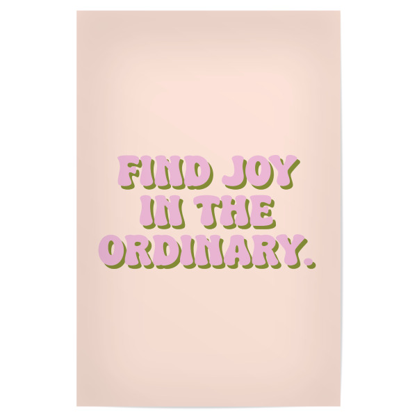 Poster 30x20 cm "Finden Sie das Gewöhnliche" artboxONE - Typografie