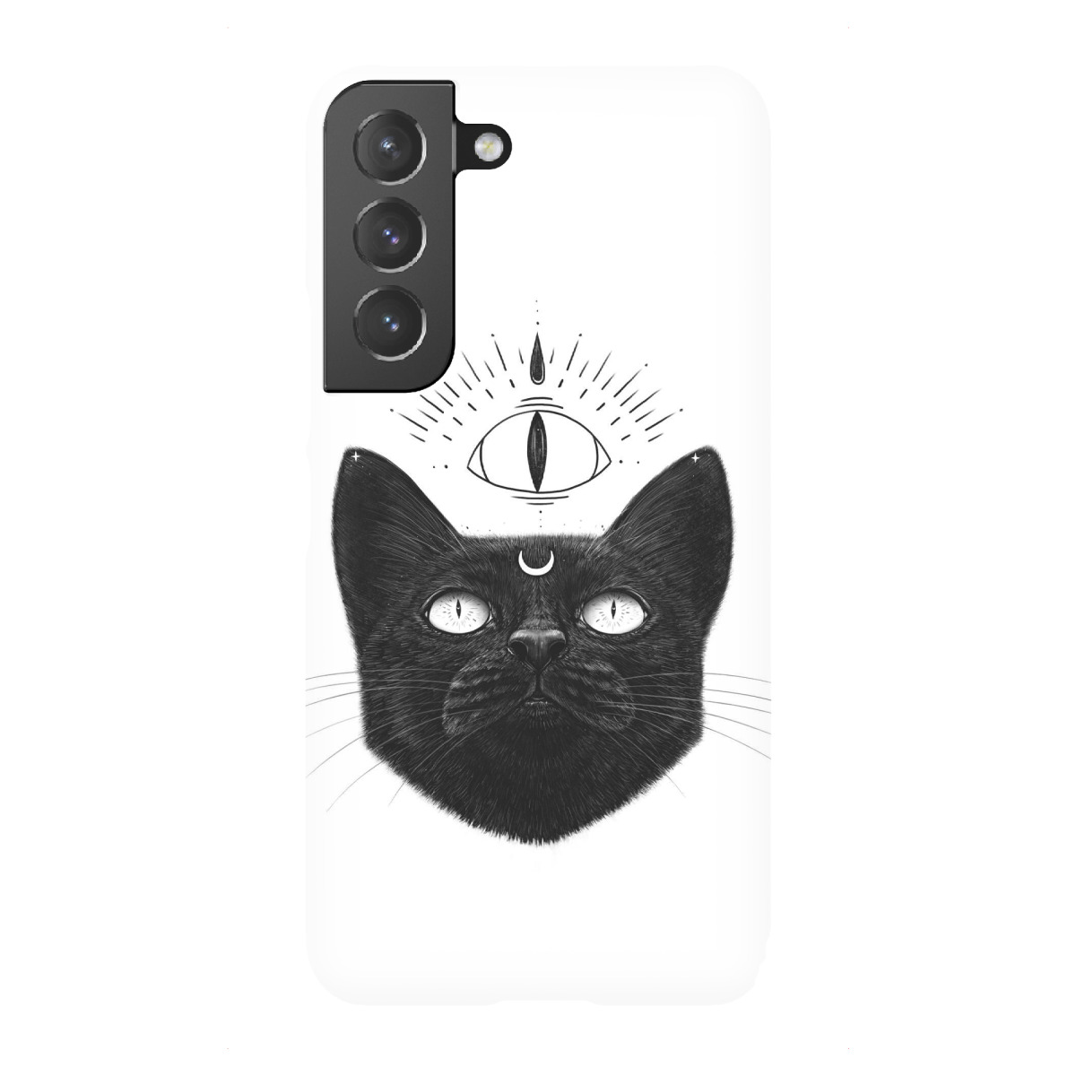 "Glückliche schwarze Katze"für Samsung Galaxy - Premium-Case Handyhülle artboxONE