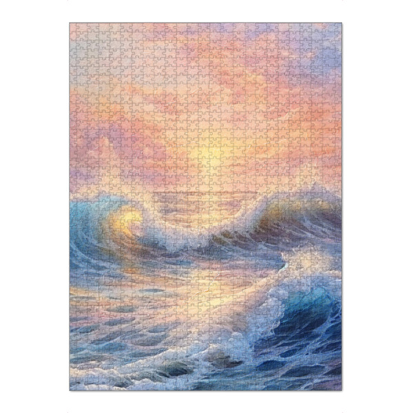 Puzzle Ravensburger "Ozean Sonnenaufgang J" artboxONE - Reise / Strand und Meer