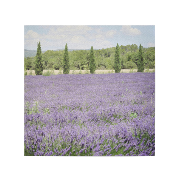 Poster 20x20 cm "Lavendelfeld F" artboxONE - Natur,Floral - Blumen,Botanisch,Felder,Landschaft,Bäume,Natur,Blumen