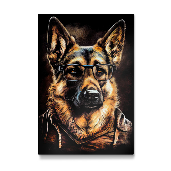 Galerie-Print "Hipster-Hund Rocky" 30x20 cm artboxONE