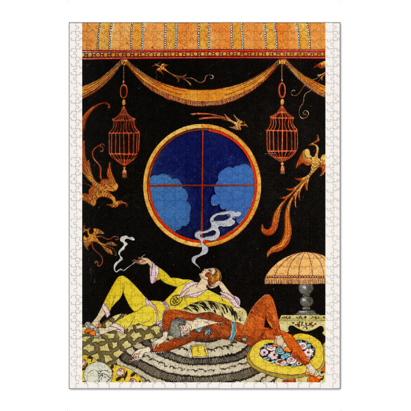 Puzzle Ravensburger "George Barbier - La Paresse" artboxONE - Menschen,Fashion,Festivals