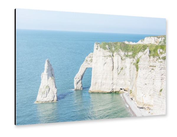 Alu-Dibond "Klippen von Etretat" 30x20 cm artboxONE