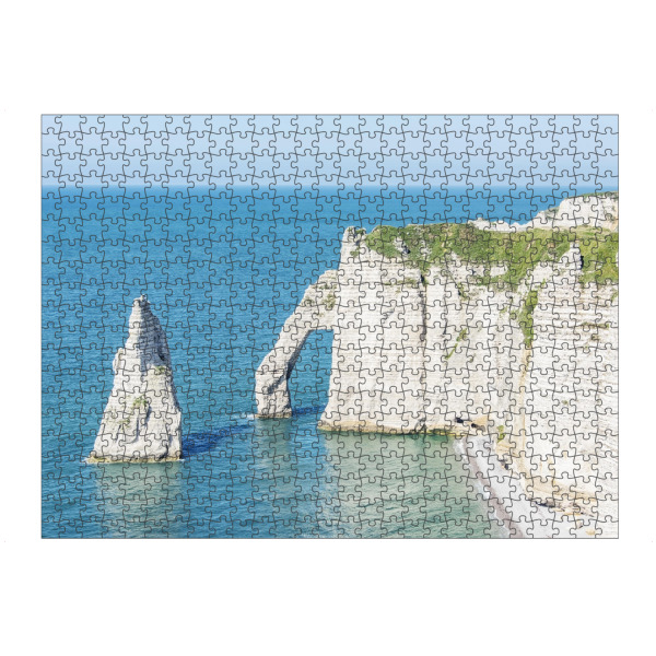 artboxONE Puzzle "Klippen von Etretat" artboxONE - Natur,Reise,Reise / Strand und Meer,Für Mama,Für Papa