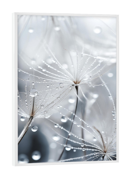 Poster mit weißem Rahmen "Tiny Wet World" artboxONE - Natur,Floral,Für Mama
