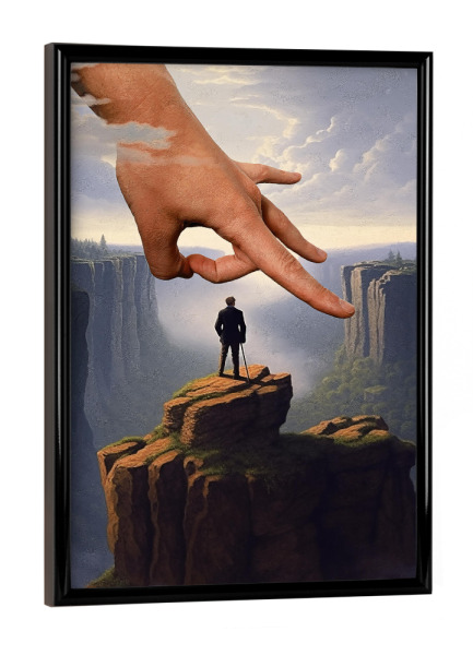 Poster mit schwarzem Rahmen "Flick" artboxONE - Natur,Lustig