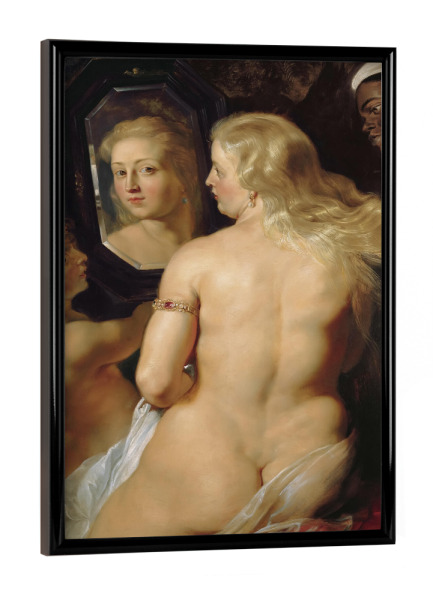 Poster mit schwarzem Rahmen "Venus vor dem Spiegel" artboxONE - Für Mama,Für Papa