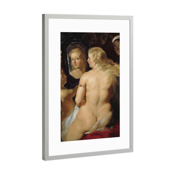 Poster mit Rahmen Silber "Venus vor dem Spiegel" artboxONE - Für Mama,Für Papa