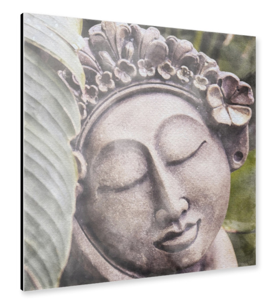 Alu-Dibond "Zen-Statue A" 30x30 cm artboxONE