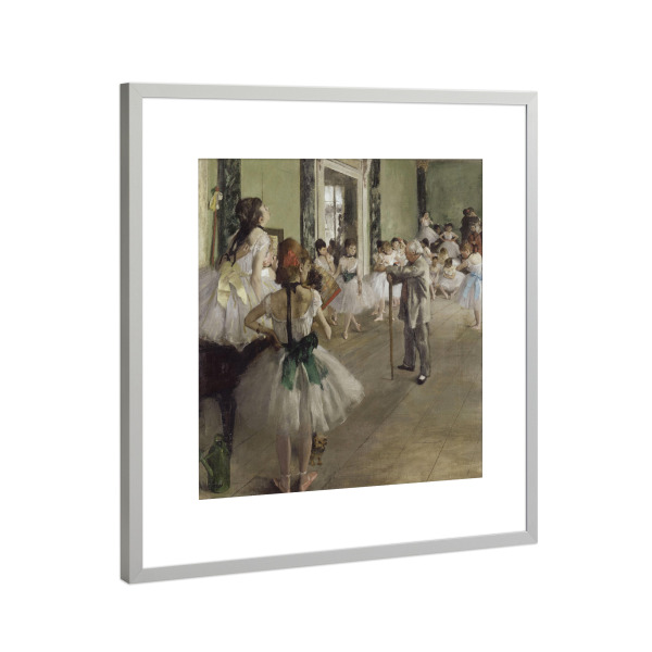 Poster mit Rahmen Silber "Der Tanzkurs" artboxONE - Für Kinder,Menschen,Liebe,Für Mama,Für Papa