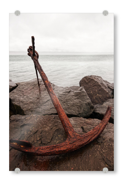 Acrylglasbild "Rostiger Anker" artboxONE - Städte / Hamburg,Reise,Reise / Strand und Meer