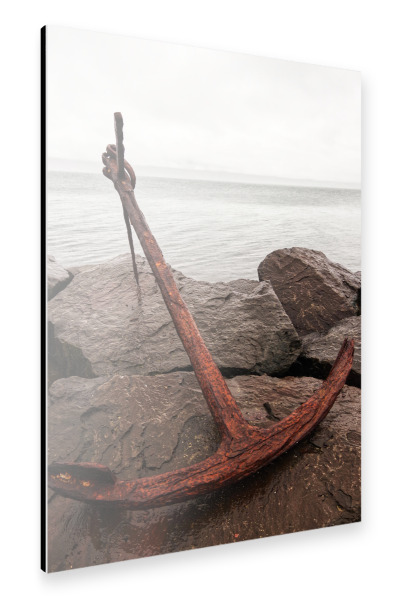 Alu-Dibond "Rostiger Anker" 30x20 cm artboxONE