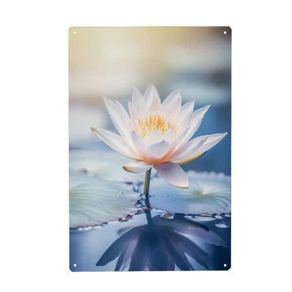 Holzbild "Silbermondblüte" artboxONE - Natur,Floral,Liebe