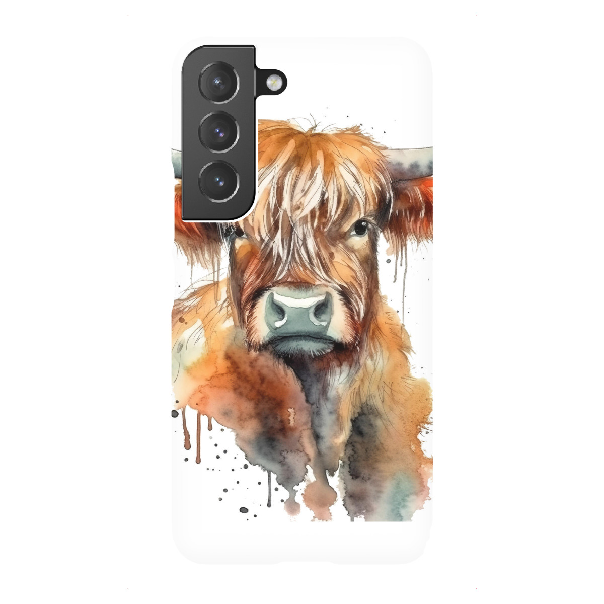 "Hochlandkuhgesicht Q"für Samsung Galaxy - Premium-Case Handyhülle artboxONE