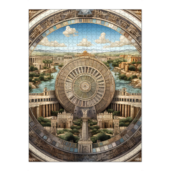 Puzzle Ravensburger "Zivilisationen – Babylon" artboxONE - Städte,Abstrakt,Architektur