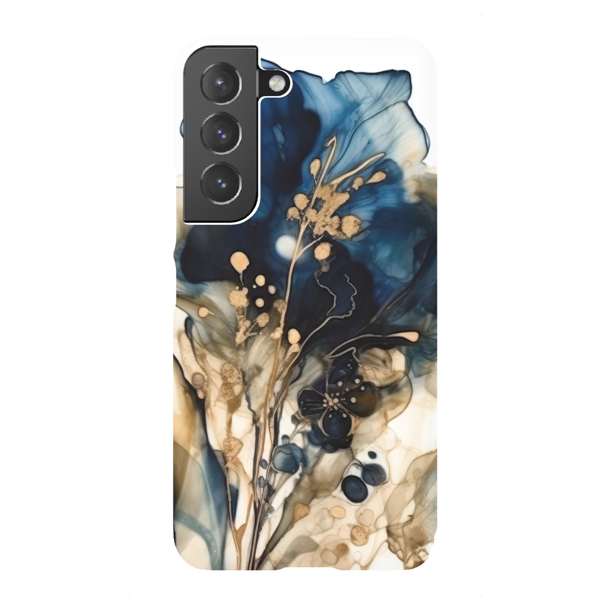 "Navy und Gold Botanicals L"für Samsung Galaxy - Premium-Case Handyhülle artboxONE