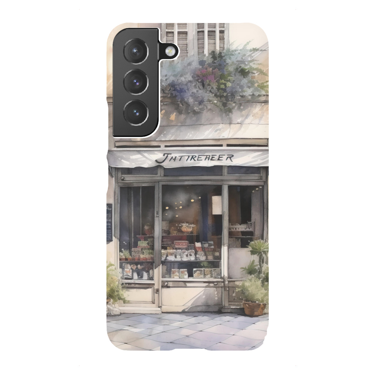 Samsung Galaxy "Dorfbuchladen" Premium-Case Handyhülle artboxONE