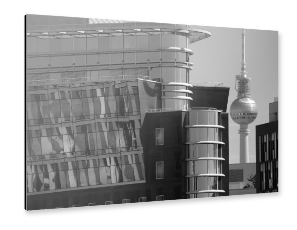 Alu-Dibond "Skyline in Berlin" 30x20 cm artboxONE