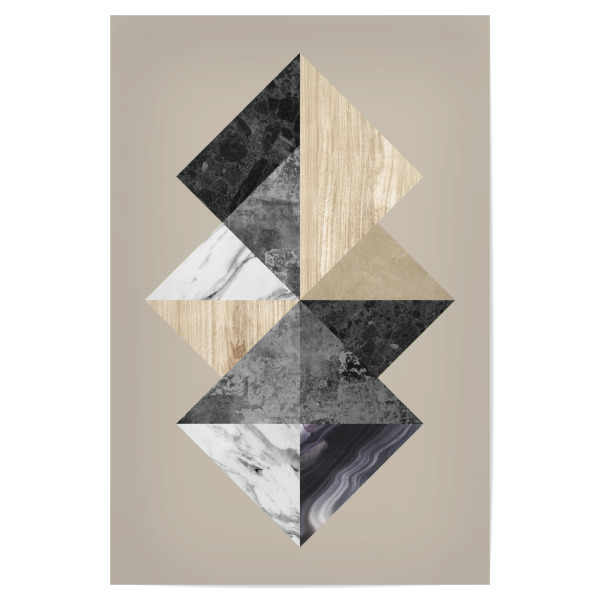 Poster 30x20 cm "Geometric textures D" artboxONE - Abstrakt,Geometrie