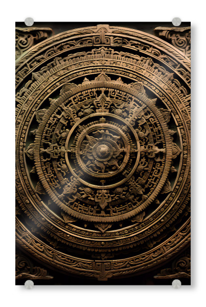 Acrylglasbild "Mandala - Kambodscha - Sophea" artboxONE - Städte,Abstrakt,Architektur,Reise / Asien