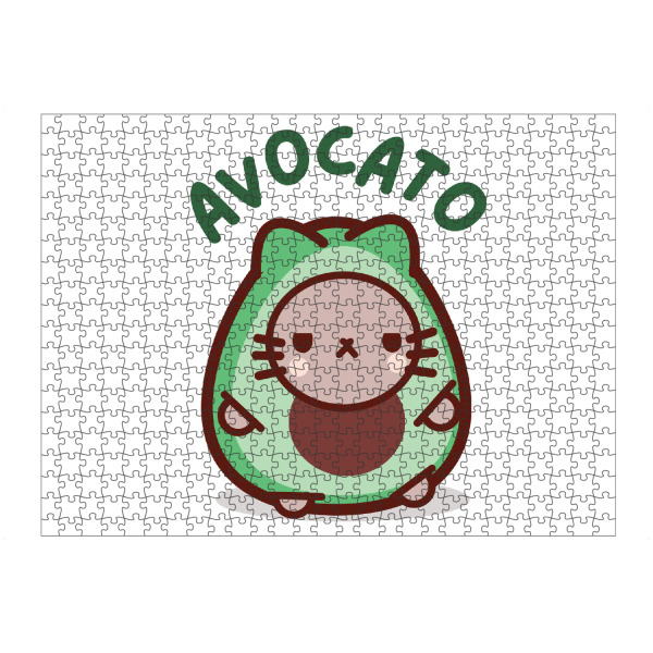 Puzzle Ravensburger "Avocado! Lustige Katzen-Avocado" artboxONE - Tiere,Essen & Trinken,Lustig